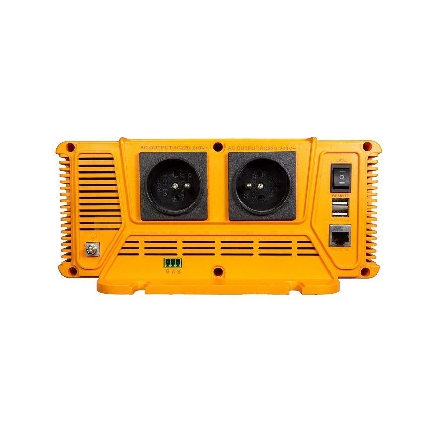 Pretvarač napona 1200W/12V/230V + daljinski upravljač s kabelom