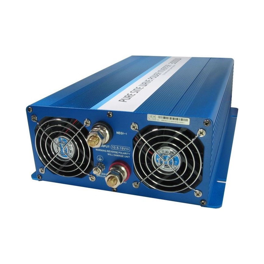 Pretvarač napona 3000W/12V/230V + daljinski upravljač s kabelom