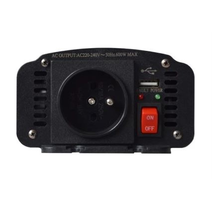 Pretvarač napona 600W/12/230V + USB