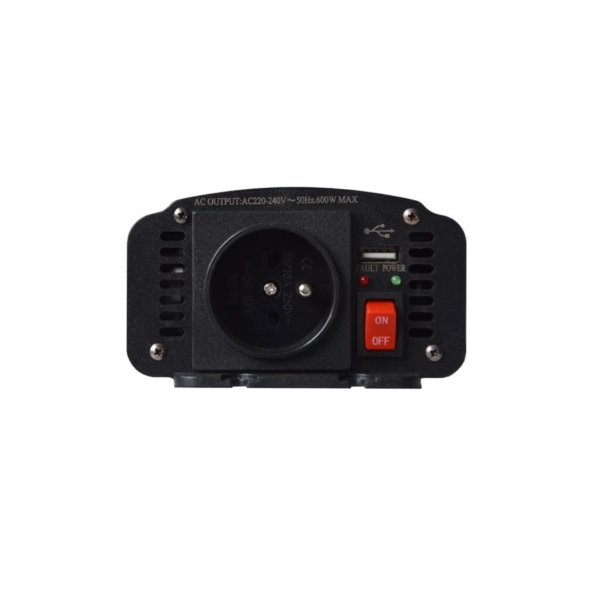 Pretvarač napona 600W/12/230V + USB