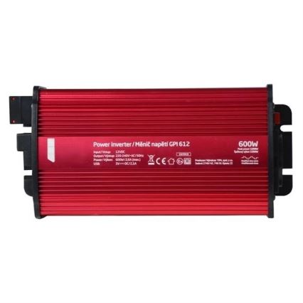 Pretvarač napona 600W/12/230V + USB