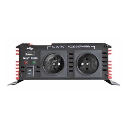 Pretvarač napona CARSPA 1000W/24/230V + USB