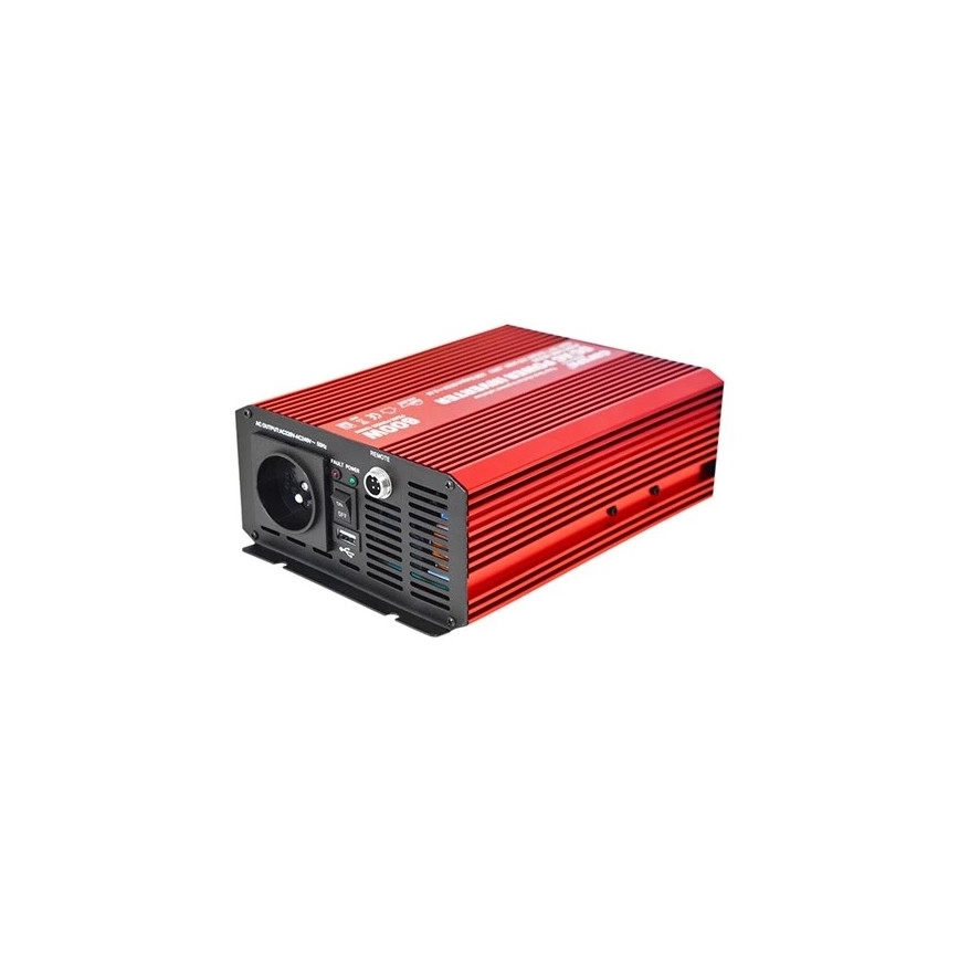 Pretvarač napona CARSPA 600W/12/230V + daljinski upravljač s kabelom