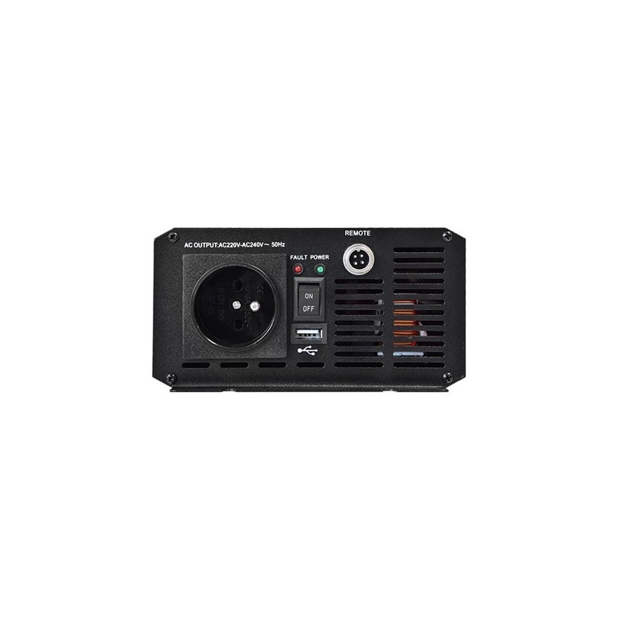 Pretvarač napona CARSPA 600W/12/230V + daljinski upravljač s kabelom