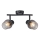 Prezent 14101 - Reflektorska svjetiljka OASIS 2xE27/60W/230V crna/dimna