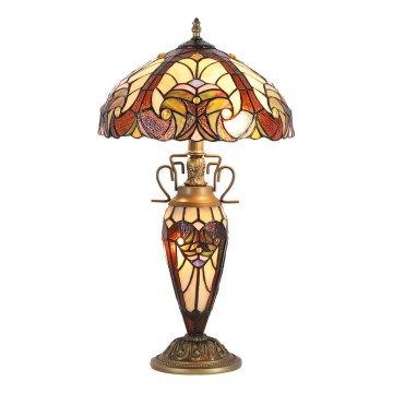 Prezent 1702 - Stolna lampa TIFFANY 2xE27/60W + 1xE14/7W/230V