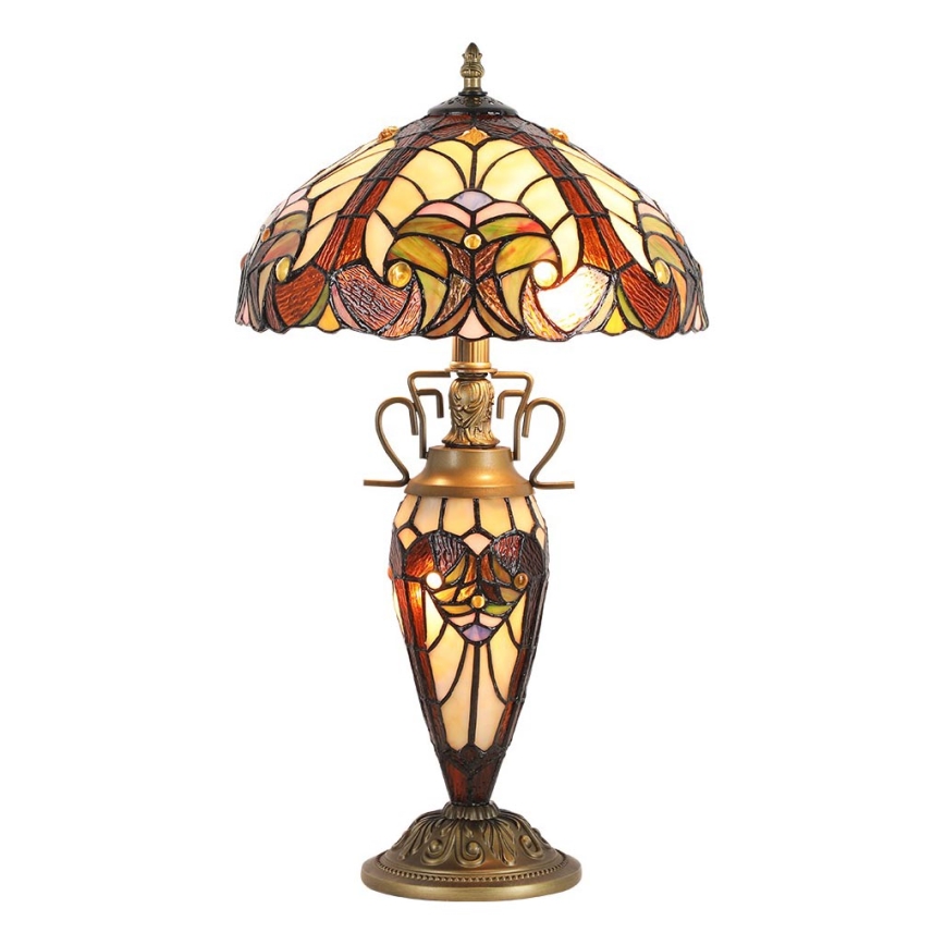 Prezent 1702 - Stolna lampa TIFFANY 2xE27/60W + 1xE14/7W/230V
