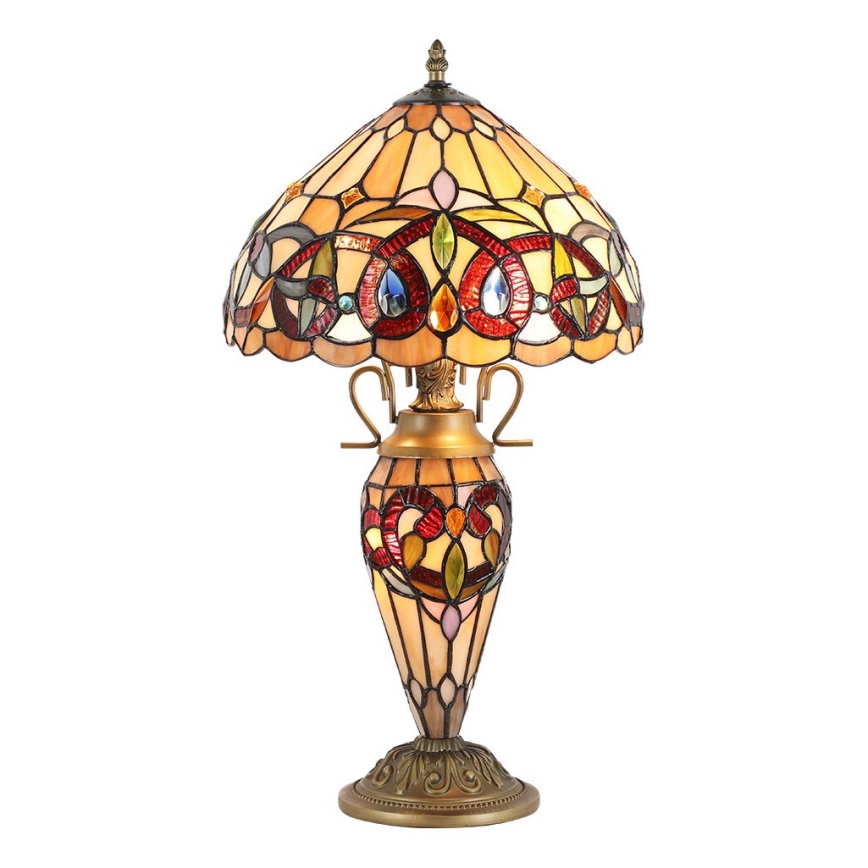 Prezent 1706 - Stolna lampa TIFFANY 2xE27/60W + 1xE14/7W/230V
