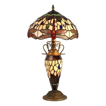 Prezent 1710 - Stolna lampa TIFFANY 2xE27/60W + 1xE14/7W/230V