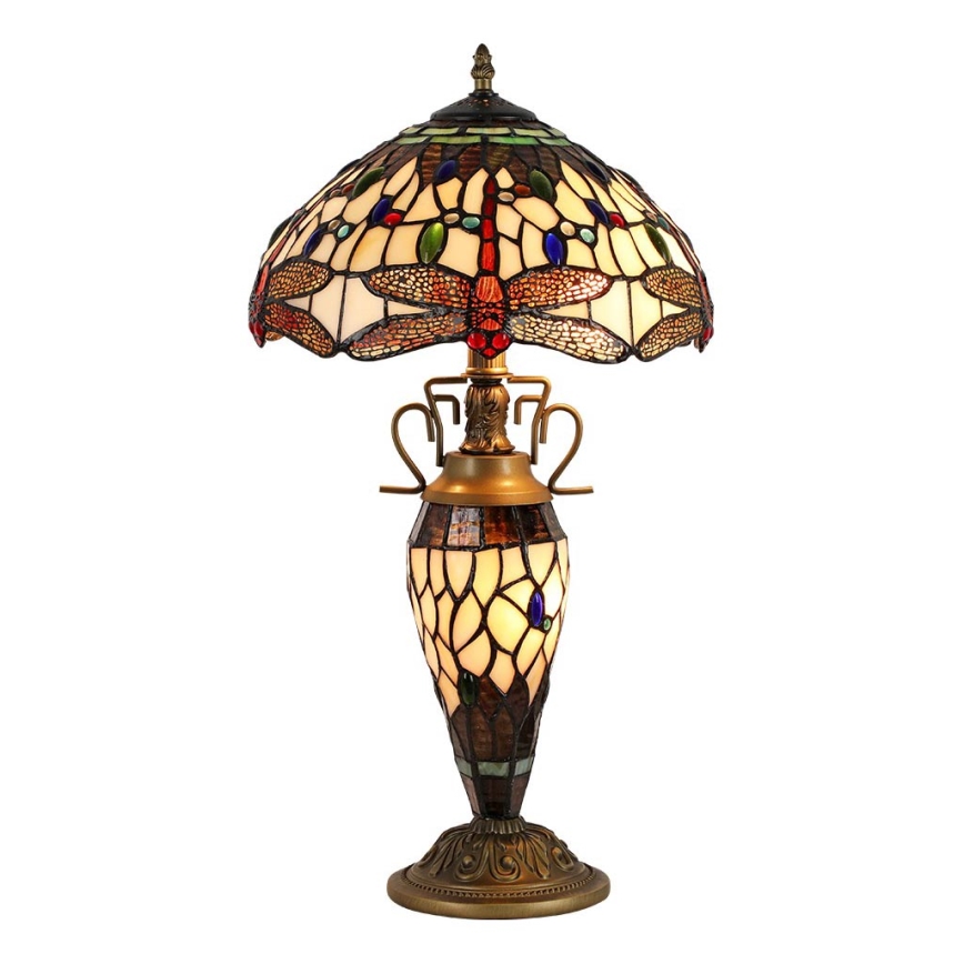 Prezent 1710 - Stolna lampa TIFFANY 2xE27/60W + 1xE14/7W/230V