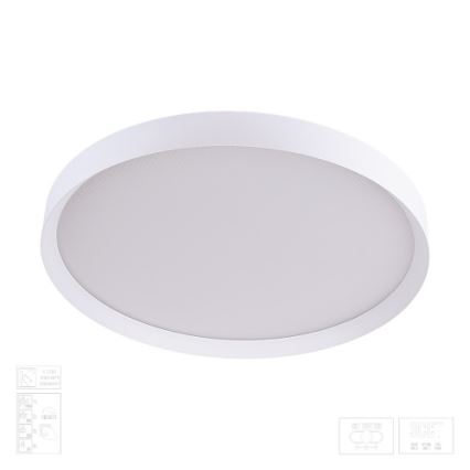Prezent 17314 - LED Prigušivo stropno svjetlo MAYSA LED/42W/230V 3000/4000/6000K Ø 48,5 cm bijela