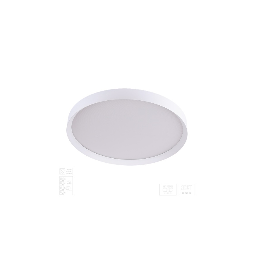 Prezent 17314 - LED Prigušivo stropno svjetlo MAYSA LED/42W/230V 3000/4000/6000K Ø 48,5 cm bijela