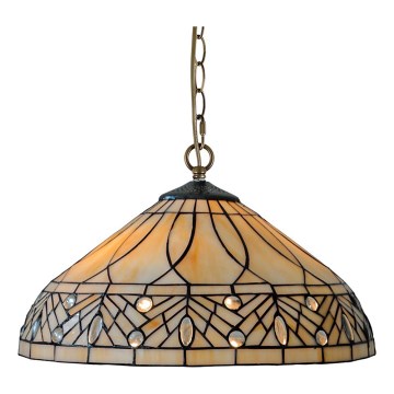 Prezent 241 - Luster na lancu TIFFANY 2xE27/60W/230V