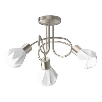 Prezent 27511 - Stropna svjetiljka METIS 3xE14/40W/230V mat krom