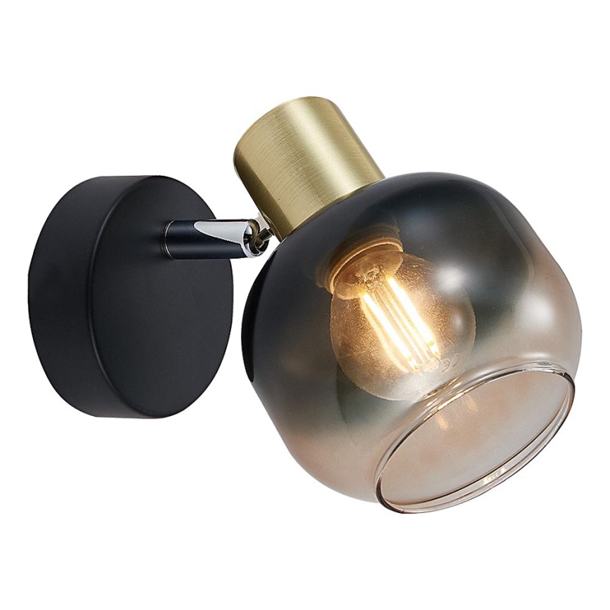 Prezent 27513 - Zidna reflektorska svjetiljka PEGAS 1xE14/40W/230V crna/dimna
