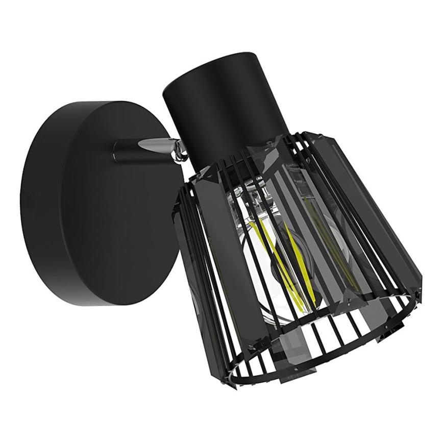 Prezent 27516 - Zidna reflektorska svjetiljka PONTEO 1xE27/40W/230V crna