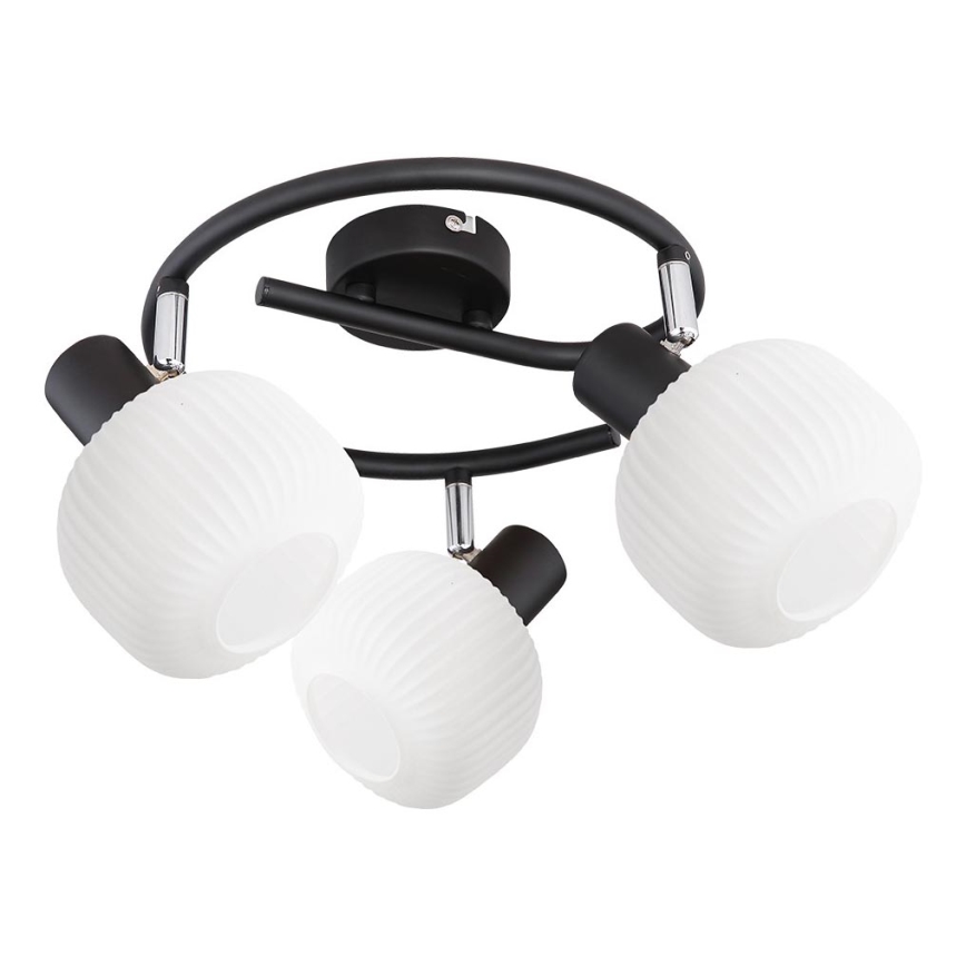 Prezent 27521 - Reflektorska svjetiljka ARYA 3xE14/40W/230V crna/bijela