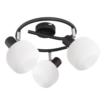 Prezent 27521 - Ugradna svjetiljka ARYA 3xE14/40W/230V crna/bijela