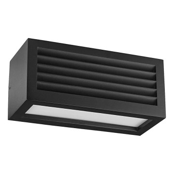 Prezent 31316 - Vanjska zidna svjetiljka SUEZ 1xE27/18W/230V IP44 crna