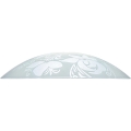 Prezent 45141 - Zamjensko staklo za luster PLATE E27, promjer 45 cm, prozirno/bijelo