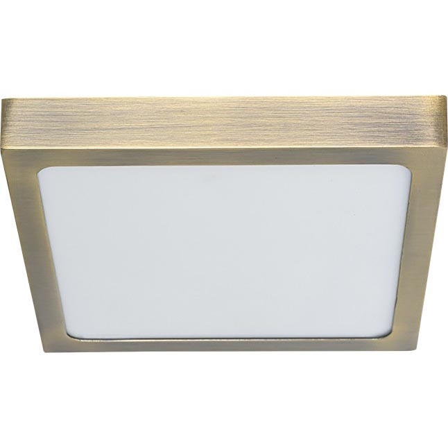 Prezent 49062 - LED Stropna svjetiljka LENYS LED/9W/230V 4000K 12x12 cm mesing