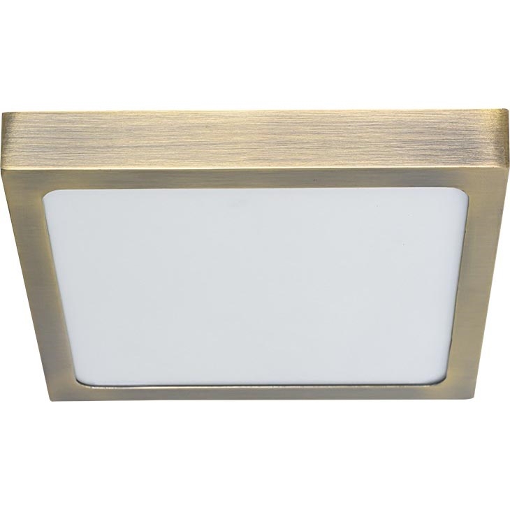 Prezent 49063 - LED Stropna svjetiljka LENYS LED/15W/230V 4000K 17,5x17,5 cm mesing
