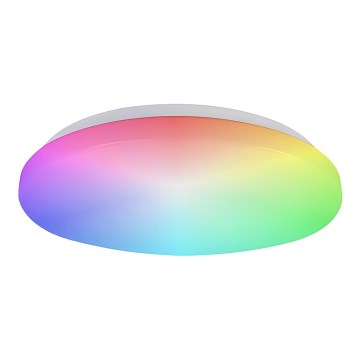 Prezent 70013 - LED RGB stropna svjetiljka s prigušivanjem i zvučnikom BLISS LED/50W/230V 3000-6500K + daljinski upravljač