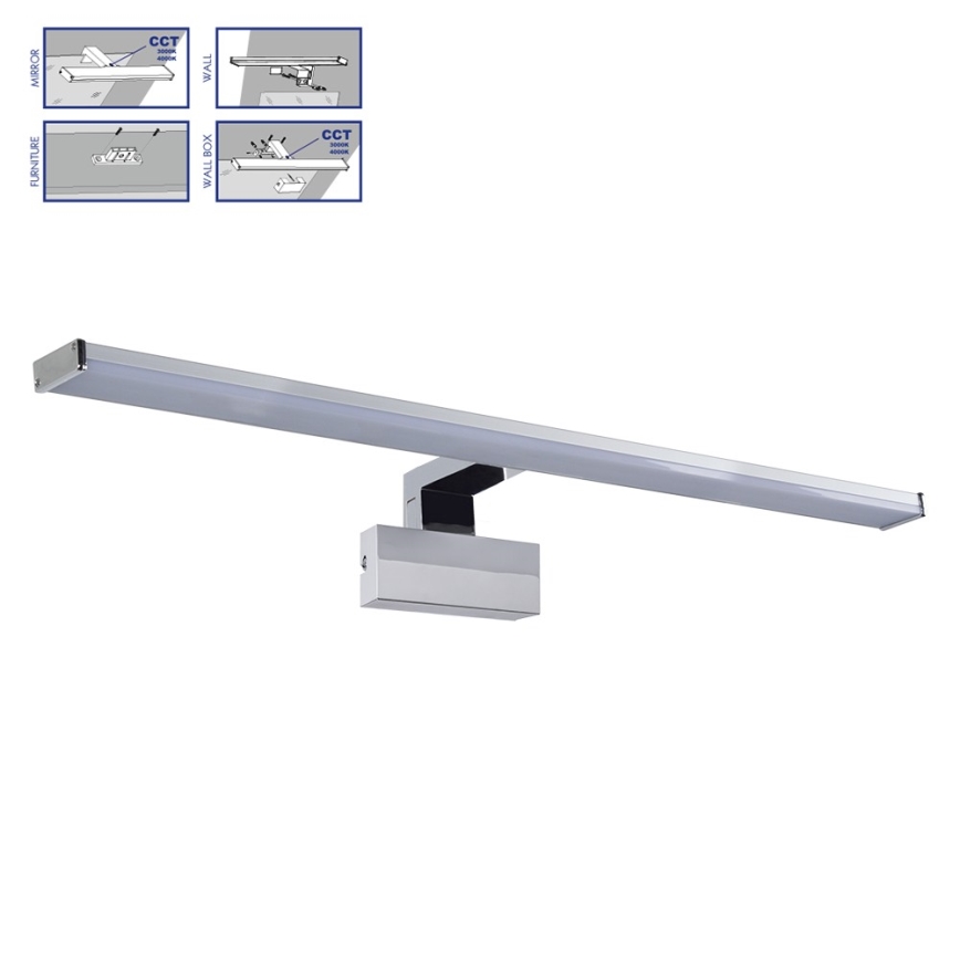 Prezent 70228 - LED kupaonska rasvjeta za ogledalo TREMOLO PLUS LED/12W/230V IP44 3000/4000K 78 cm