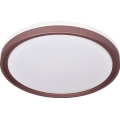 Prezent 71344 - LED prigušivo stropno svjetlo FLOREN LED/30W/230V 3000/4000/6500K Ø 41,5 cm smeđe