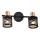 Prezent 75468 - Zidna reflektorska svjetiljka ANTARES 2xE14/40W/230V crna/bakrena