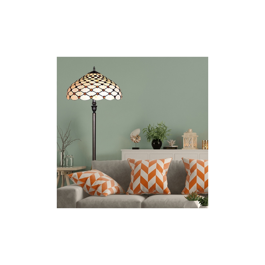 Prezent 76 - Podna lampa TIFFANY 2xE27/60W