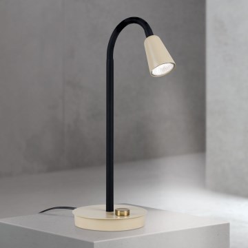 Prigušiva fleksibilna stolna lampa DOTTY 1xGU10/10W/230V bež/crna