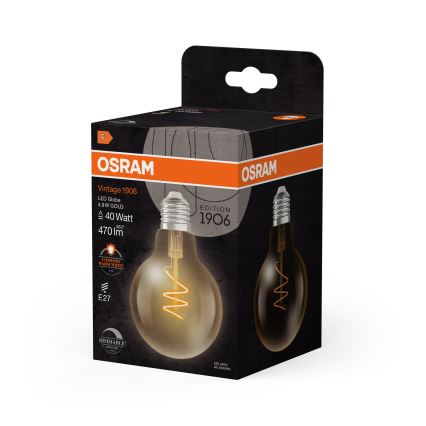 Prigušiva LED žarulja VINTAGE FILAMENT E27/4,9W/230V 2200K CRI 90 - Osram