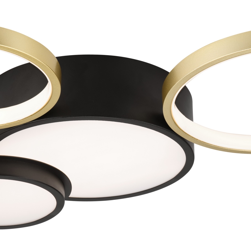 Prigušiva stropna svjetiljka ALIZEE LED/30W/230V 3000-6500K crna/zlatna