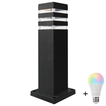 Prigušiva vanjska LED lampa RGBW TEKSAS 1xE27/12W/230V 2700-6500K Wi-Fi 44 cm IP44 antracitna