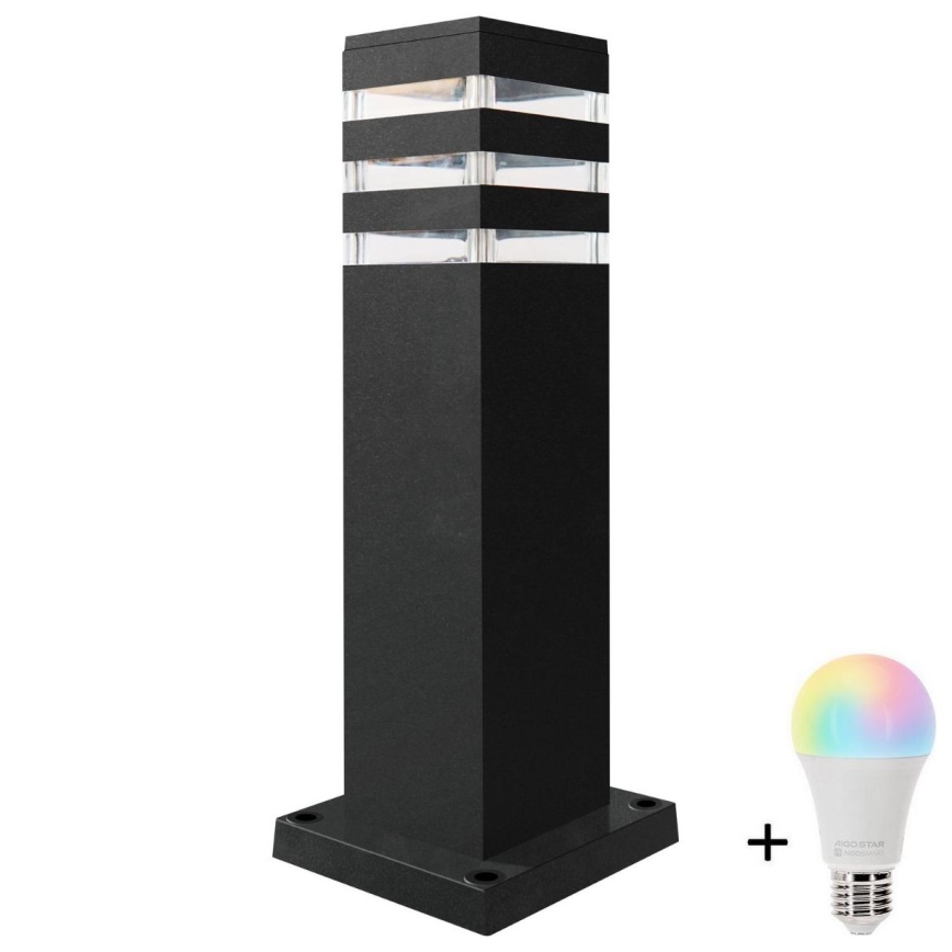 Prigušiva vanjska LED lampa RGBW TEKSAS 1xE27/12W/230V 2700-6500K Wi-Fi 44 cm IP44 antracitna