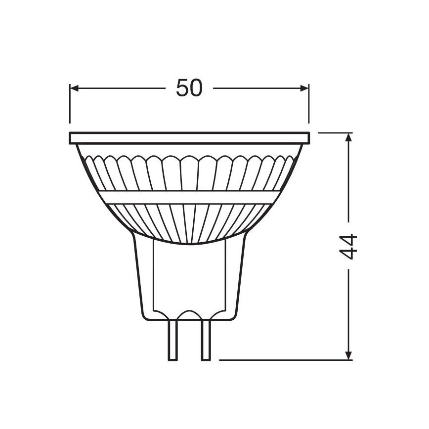 Prigušivačka LED žarulja GU5,3/3,4W/12V 2700K CRI 90 - Osram