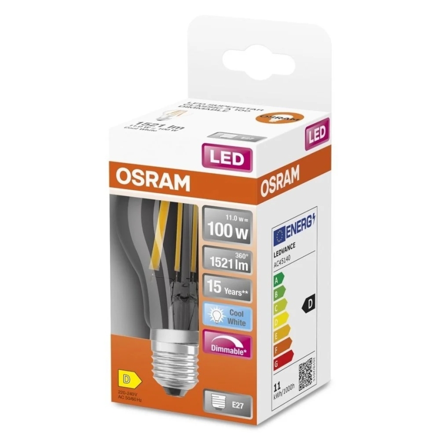 Prigušivačka LED žarulja SUPERSTAR VINTAGE E27/11W/230V 4000K - Osram