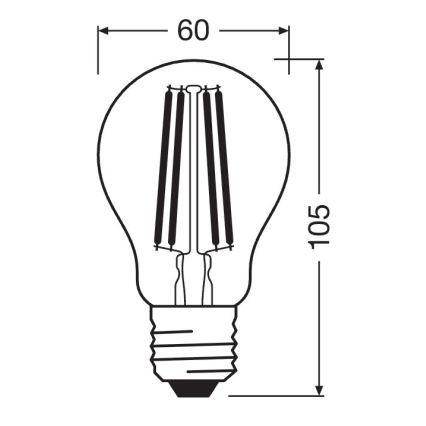 Prigušivačka LED žarulja SUPERSTAR VINTAGE E27/11W/230V 4000K - Osram