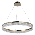 Prigušivi LED kristalni luster na sajli THALIA LED/55W/230V 3000-6000K Ø 80 cm + daljinski upravljač