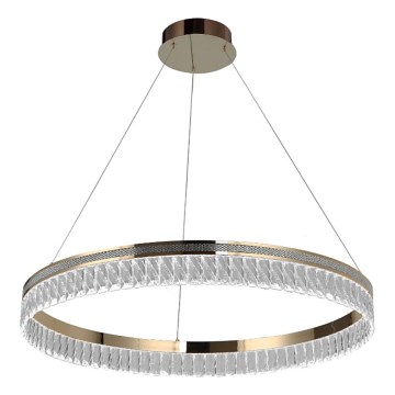 Prigušivi LED kristalni luster na sajli THALIA LED/55W/230V 3000-6000K Ø 80 cm + daljinski upravljač