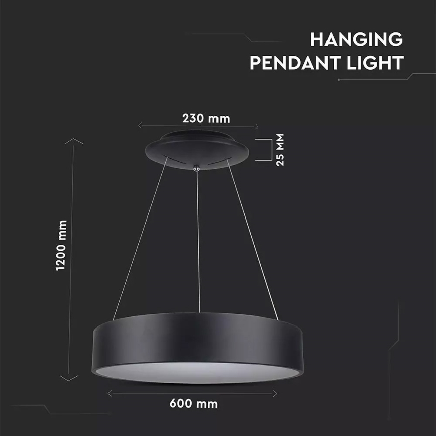 Prigušivi LED luster na sajli LED/30W/230V