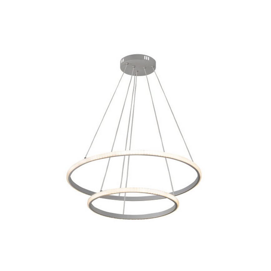 LED prigušivi luster na sajli LED/55W/230V 3000-6500K Ø 60 cm + daljinski upravljač