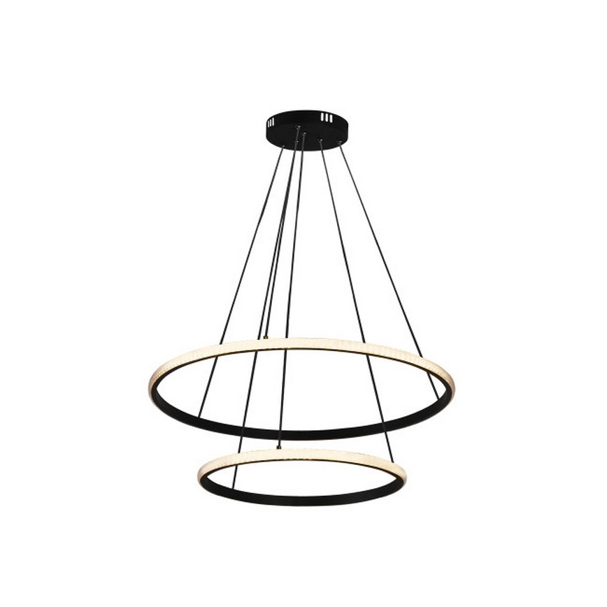 LED luster na sajli s mogućnošću prigušivanja LED/55W/230V 3000–6500K, promjer 60 cm, s daljinskim upravljačem