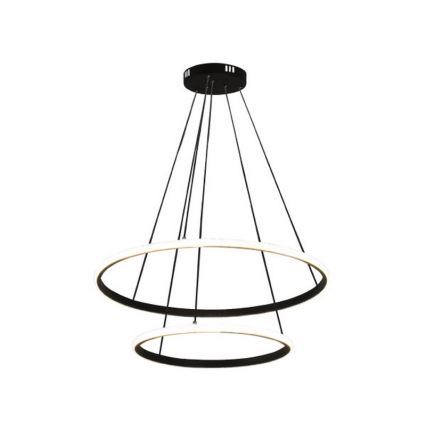 LED luster na sajli s mogućnošću prigušivanja LED/55W/230V 3000–6500K, promjer 60 cm, s daljinskim upravljačem