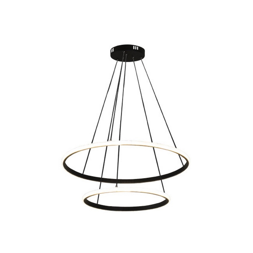 LED luster na sajli s mogućnošću prigušivanja LED/55W/230V 3000–6500K, promjer 60 cm, s daljinskim upravljačem