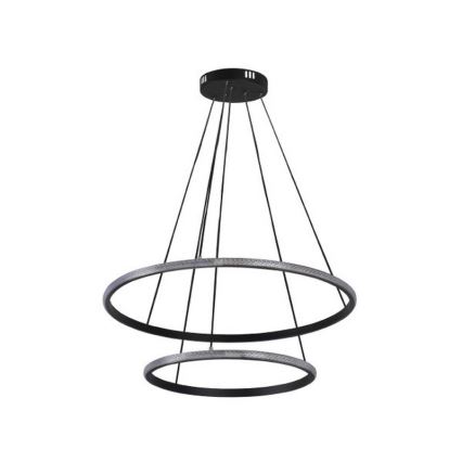 LED luster na sajli s mogućnošću prigušivanja LED/55W/230V 3000–6500K, promjer 60 cm, s daljinskim upravljačem