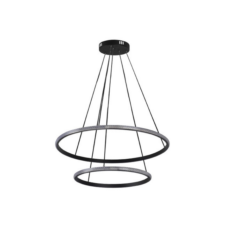 LED luster na sajli s mogućnošću prigušivanja LED/55W/230V 3000–6500K, promjer 60 cm, s daljinskim upravljačem