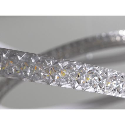 LED prigušivi luster na sajli LED/90W/230V 3000-6500K Ø 47 cm + daljinski upravljač