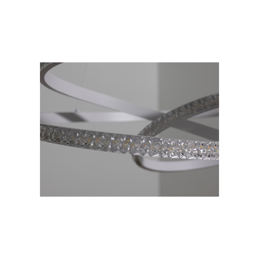 LED prigušivi luster na sajli LED/90W/230V 3000-6500K Ø 47 cm + daljinski upravljač